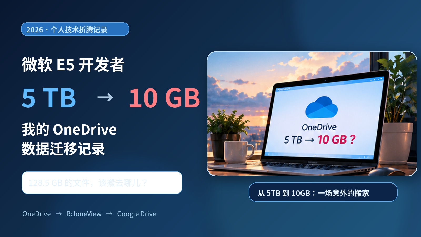 微软 E5 开发者 5TB 网盘突然变成 10GB？我的 OneDrive 数据迁移记录 插图1