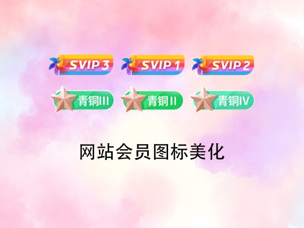 网站会员图标美化
